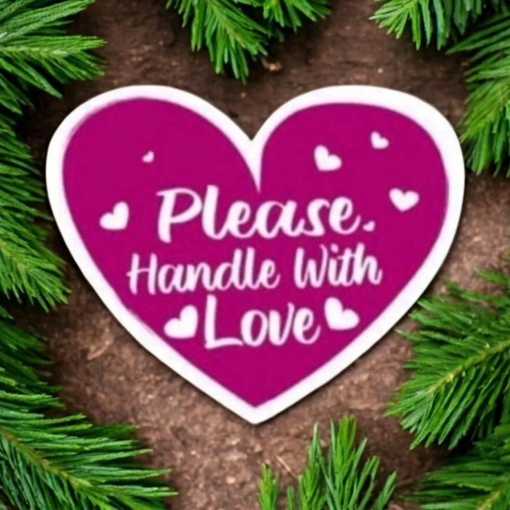 40 Please Handle With Love Stickers